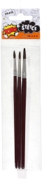 Ensemble de pinceaux ronds 3 pièces