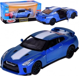 Modèle de voiture en métal NISSAN GT‑R 1:32 avec portes ouvrantes et lumières