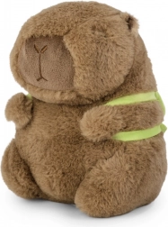 Capybara en peluche avec petit sac à dos tortue 21 cm