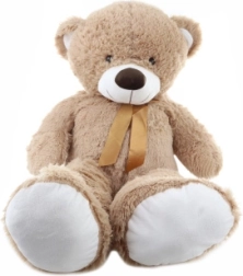 Ours en peluche avec nœud 100 cm