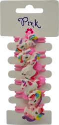 Élastiques avec licornes 6 pcs