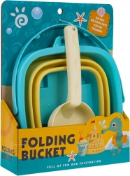 Set de sable avec seau pliable et pelle