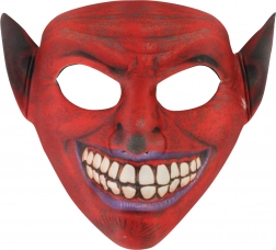 Masque textile de diable pour carnaval et Halloween