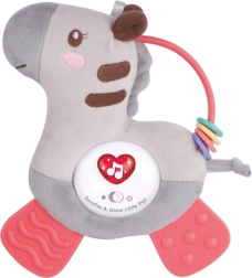Zèbre en peluche avec lumières et sons