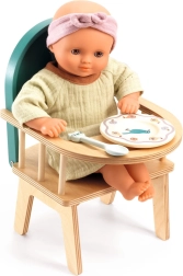 Chaise en bois pour poupées DJECO