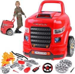 atelier du petit mécanicien avec moteur démontable et télécommande