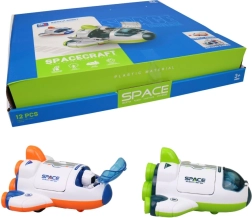 Fusée spatiale avec portes ouvrantes à inertie