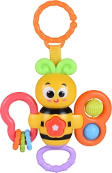 Abeille musicale avec clip 14 cm