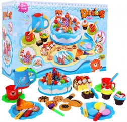 Grand set de fête pour enfants avec gâteau et douceurs, 80 pièces – Bleu