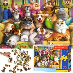 Puzzle 70 pièces – animaux joueurs CASTORLAND