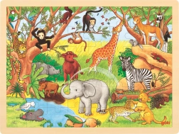 Puzzle en bois Afrique 48 pièces