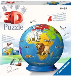 Ravensburger puzzle 3D globe pour enfants, 72 pièces