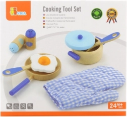 Set de cuisine en bois pour enfants – bleu