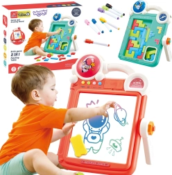 Tablette de dessin double face et jeu Tetris 2 en 1 Woopie
