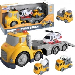 Camion de Remorquage Jaune WOOPIE City Truck avec Effets Lumineux et Sonores