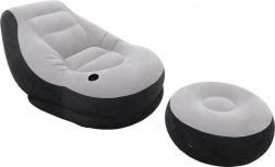 Fauteuil gonflable avec repose-pieds