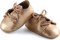 POMEA petites chaussures dorées pour poupées