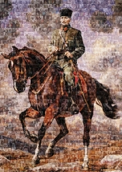 Puzzle Ghazi Mustafa Kemal à cheval 1000 pièces