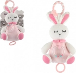 lapin en peluche musical 18 cm avec hochet