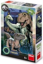 Puzzle à motif Jurassic World - 100 pièces XL néon