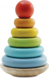 tour à empiler en bois arc-en-ciel LE TOY VAN