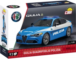 Kit de construction COBI Alfa Romeo Giulia Quadrifoglio Polizia 1:35