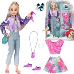 Poupée fashion Disney ILY 4Ever inspirée d’ARIEL de La Petite Sirène, set de tenues et accessoires 30 cm