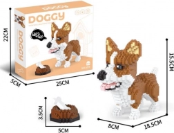 Jeu de construction 1200 pièces welsh corgi