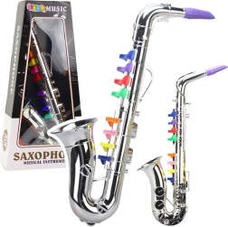 Instrument de musique pour enfants – saxophone argenté