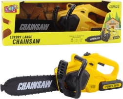 tronçonneuse pour enfants avec lumières et sons, jaune