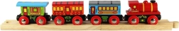 Bigjigs Rail train de voyageurs avec 2 rails