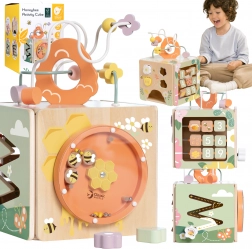 Bloc éducatif en bois classique 5-en-1