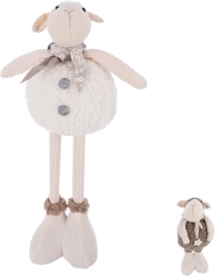 Mouton en peluche aux longues pattes – décoration et doudou (2 tailles)