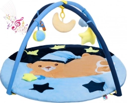 Tapis d’éveil musical PlayTo ourson endormi bleu