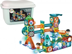 Piste lumineuse magnétique pour billes