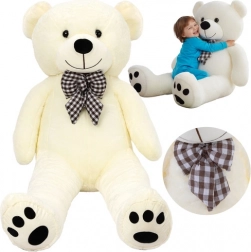 Grand ours en peluche 180 cm Kruzzel – jouet câlin crème avec ruban