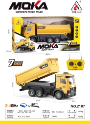 Camion-benne jaune radiocommandé