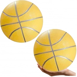 Balle de plage en caoutchouc jaune pastel 20 cm