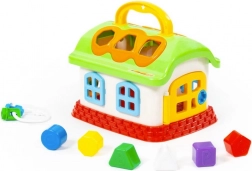 Maison joyeuse pour enfants – trieur de formes avec poignée
