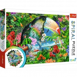 Puzzle en spirale – animaux tropicaux, 1040 pièces