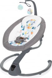 Transat pour bébé Lullaby, motif triangulaire/gris