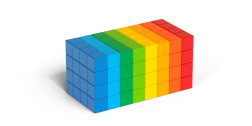 Geomag Magicube Full Color – cubes magnétiques 128 pièces