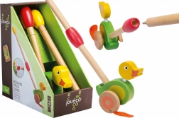 Canard en bois à pousser sur tige JOUECO