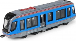 Tramway bleu en métal 20 cm à rétrofriction
