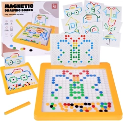 mosaïque magnétique éducative YOKOMISIADA avec chevilles colorées