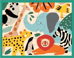 Mudpuppy puzzle animaux du zoo 12 pièces