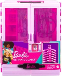 Barbie Armoire de Rangement Portable pour Vêtements