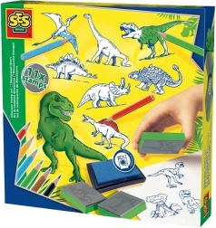 Kit créatif de tampons dinosaures