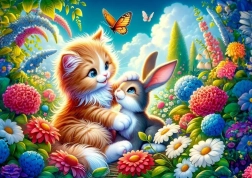 Puzzle Frérot Lapin 25 pièces