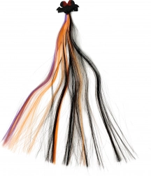 Mèche arc-en-ciel avec pince Halloween